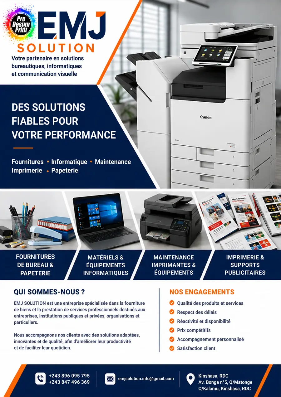 Brochure recto EMJ Solution